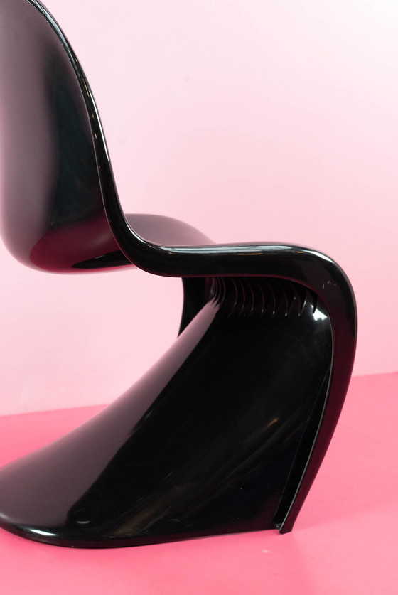 Image 1 of Schwarzer "Panton-Stuhl" von Verner Panton für Herman Miller, 1971