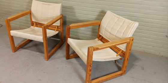 Image 1 of 2x Creafort Safari-Stühle von G Steenkamer Meubelfabriek Gouda