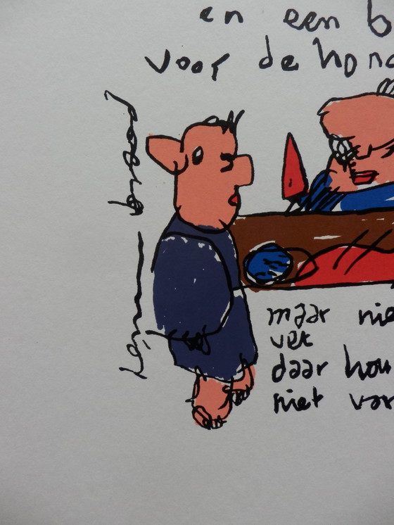 Image 1 of Herman Brood Farbsiebdruck UND EIN KNOCHEN FÜR DEN HUND.