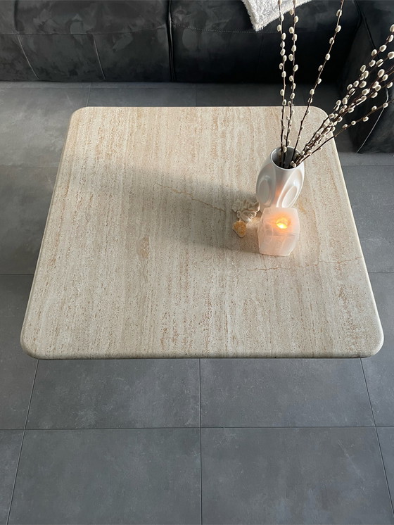 Image 1 of Vintage Couchtisch aus Travertin