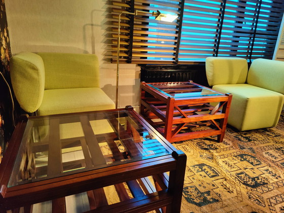 Image 1 of Zwei Couchtische aus indonesischem Nussholz Nr