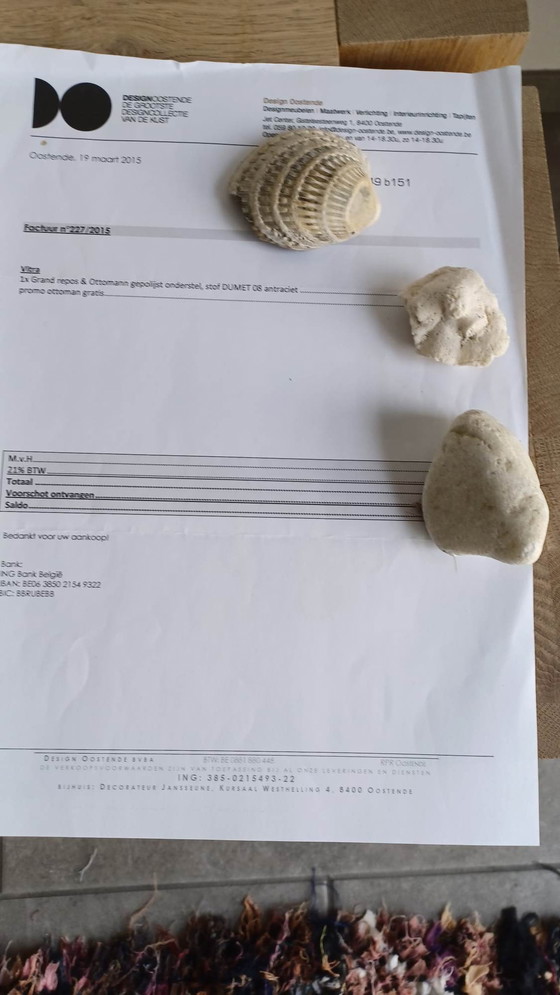 Image 1 of Vitra Grand Repos + Ottomane, Gestell poliert, Stoff anthrazit