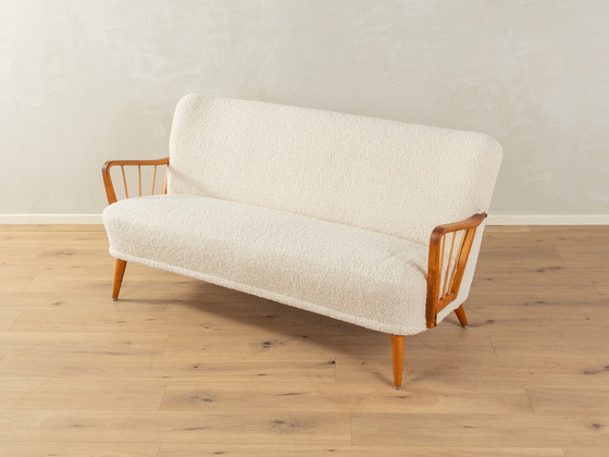 Image 1 of Vintage-Sofa mit Teddystoff