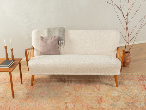 Image 1 of Vintage-Sofa mit Teddystoff