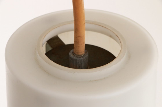 Image 1 of Seltenes 4er-Set Milchglasröhren von RAAK Amsterdam, Niederlande 1950