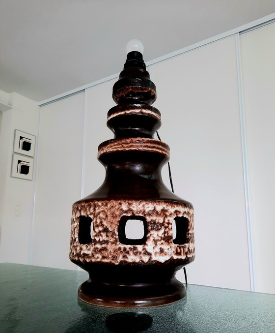 Image 1 of Deutschland Fat Lava Keramik Tischlampe