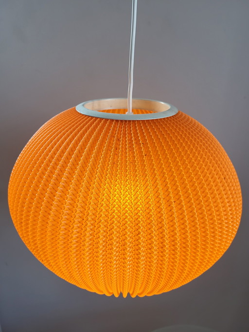 Perlmuttschirmlampe, Georges Rispal, Hoyrup-Stil, 1960, Dänemark