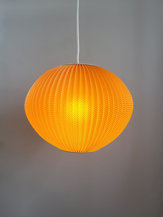 Image 1 of Perlmuttschirmlampe, Georges Rispal, Hoyrup-Stil, 1960, Dänemark