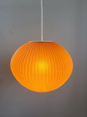 Perlmuttschirmlampe, Georges Rispal, Hoyrup-Stil, 1960, Dänemark