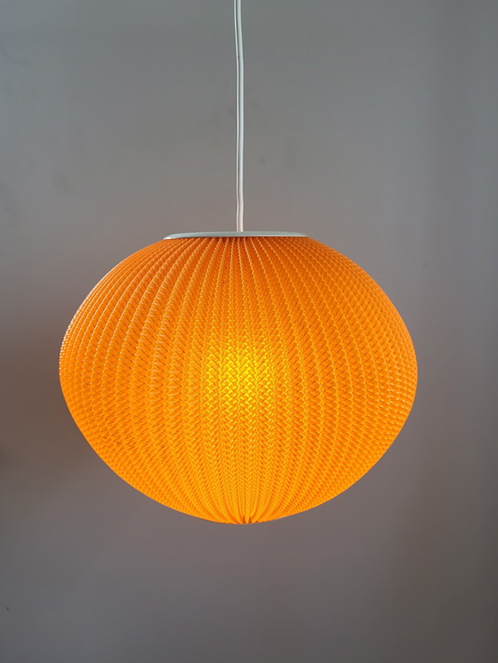Image 1 of Perlmuttschirmlampe, Georges Rispal, Hoyrup-Stil, 1960, Dänemark