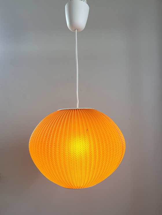Image 1 of Perlmuttschirmlampe, Georges Rispal, Hoyrup-Stil, 1960, Dänemark