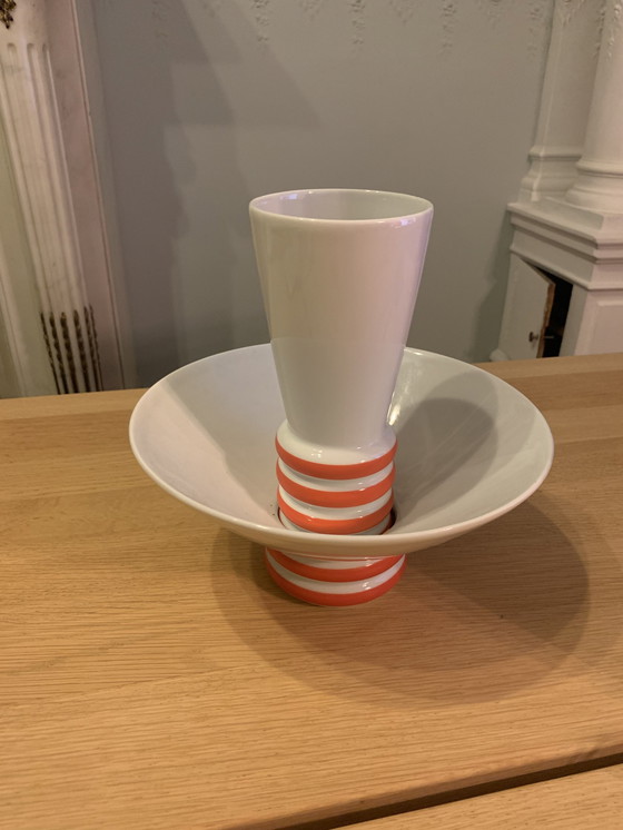 Image 1 of Eschenbach Porzellanvase + Obstschale