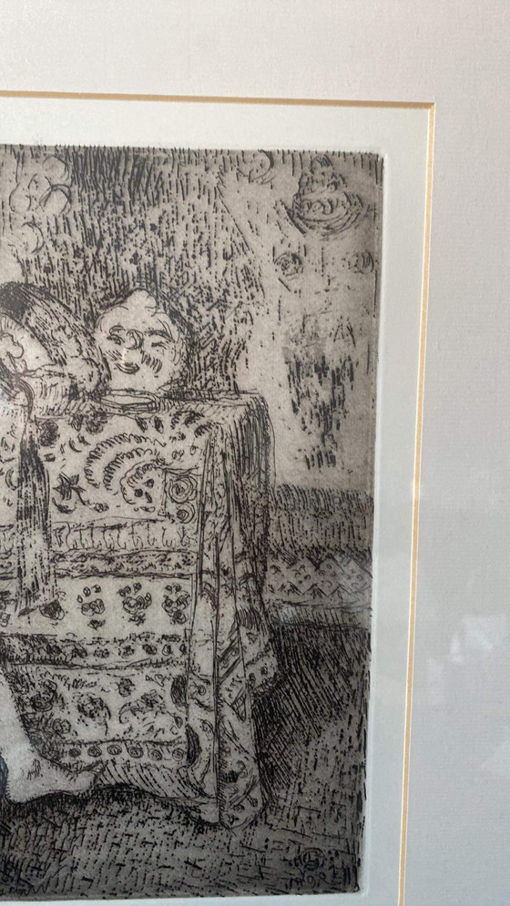 Image 1 of Georges Lemmen - Frau mit Fächer / Dame mit Fächer