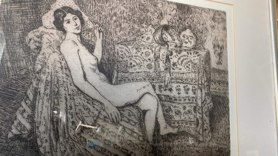 Image 1 of Georges Lemmen - Frau mit Fächer / Dame mit Fächer