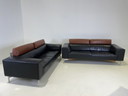 1x Leolux Patachou Leder 3-Sitzer Designer Sofa.