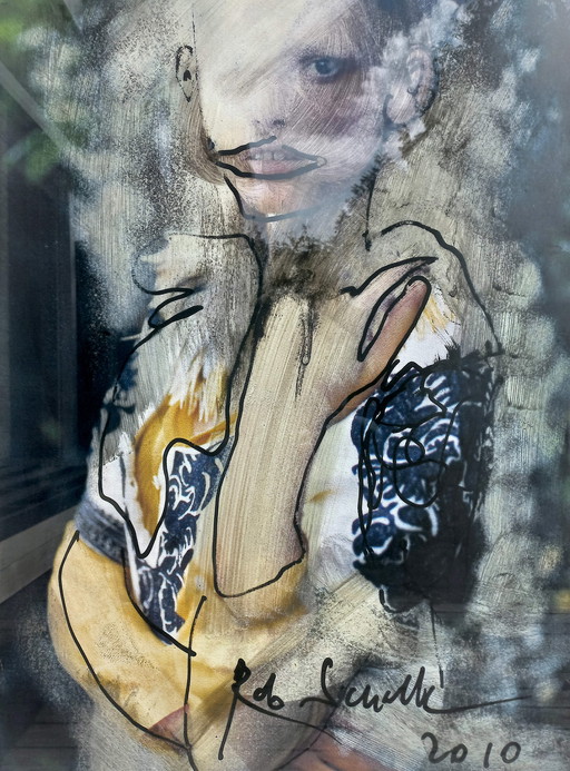 Rob Scholte - Glossy I, Piezographie (schön gerahmt, groß)