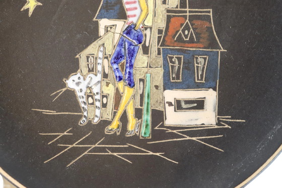 Image 1 of Ruscha Wandteller 'Paris' Vintage