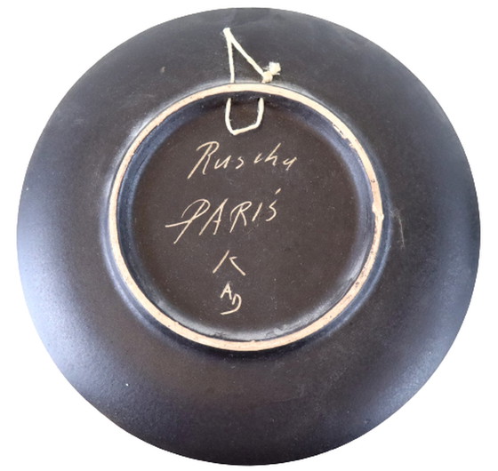 Image 1 of Ruscha Wandteller 'Paris' Vintage