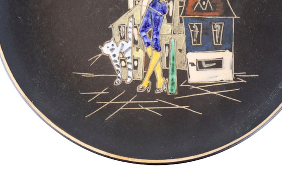 Image 1 of Ruscha Wandteller 'Paris' Vintage