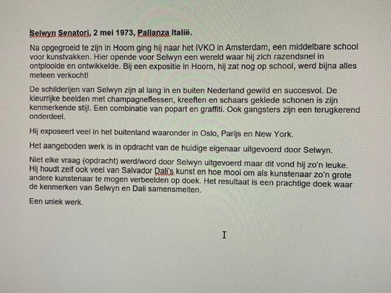 Image 1 of Selwyn Senatori - "Dali"