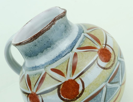 Kroesselbach mid century VASE Krug abstraktes Muster 1950er 60er Jahre