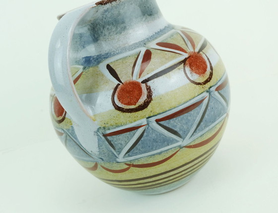 Image 1 of Kroesselbach mid century VASE Krug abstraktes Muster 1950er 60er Jahre