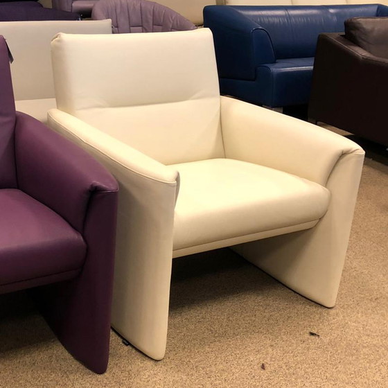 Image 1 of Leolux Boa Vista Sessel Weißes Leder