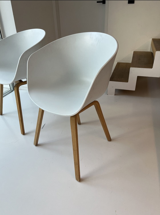 Image 1 of 2x Hay AAC22 Stuhl weiß