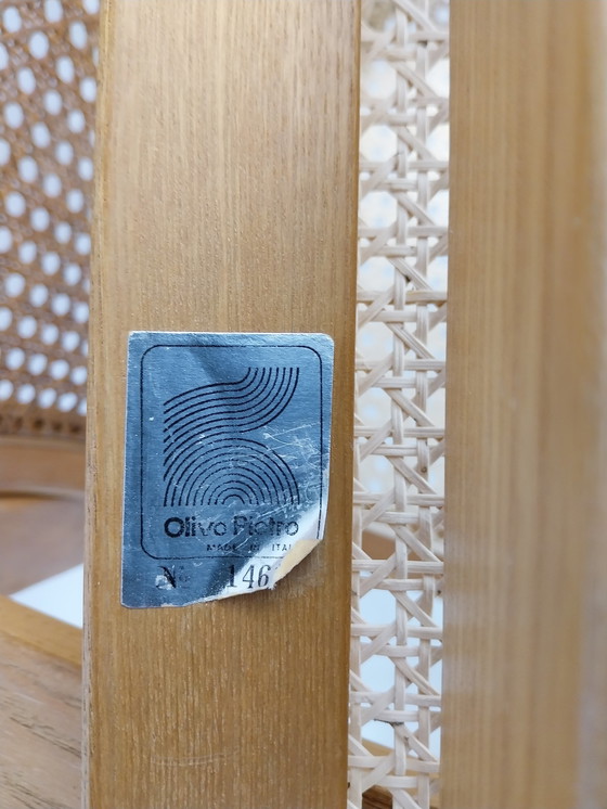 Image 1 of Stuhl aus Buchenholz und Gurtband von Olivo Pietro, Italien, 1970er Jahre