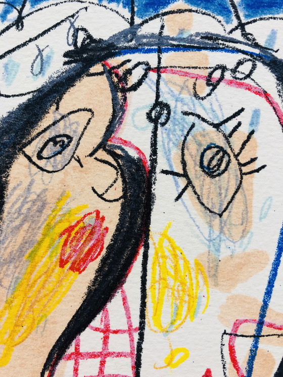 Image 1 of Kees Salentijn – Doppelkopf-Lithographie