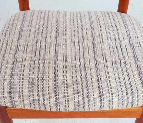 Image 1 of Satz dänischer Esstischstühle aus Teakholz, 1960er Jahre