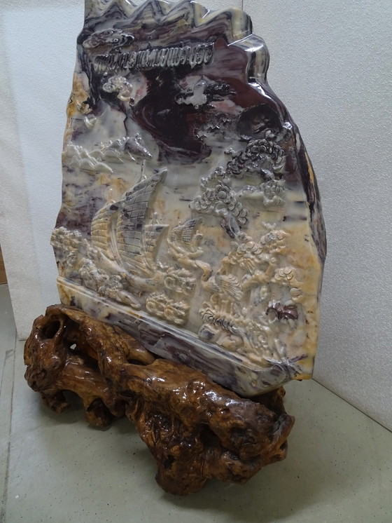 Image 1 of Reliefsteinschnitzerei Yen Bai