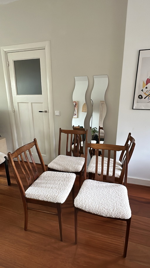 4x Vintage Midcentury Esszimmerstühle