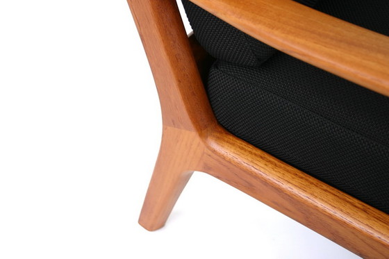 Image 1 of Ole Wanscher for PJ Jeppesen, "Senator" Mid Century Danish Teak Lounge Chair / Sessel, new cover