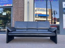 Leolux Catalpa 3-Sitzer-Sofa aus schwarzem Leder