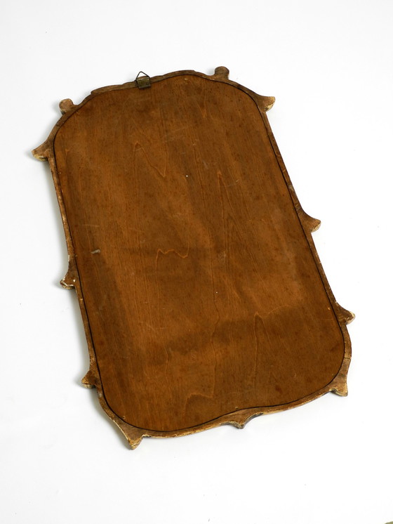 Image 1 of Wunderschöner vergoldeter Wandspiegel aus Holz aus der Moderne Mitte des Jahrhunderts