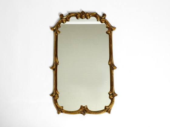 Image 1 of Wunderschöner vergoldeter Wandspiegel aus Holz aus der Moderne Mitte des Jahrhunderts