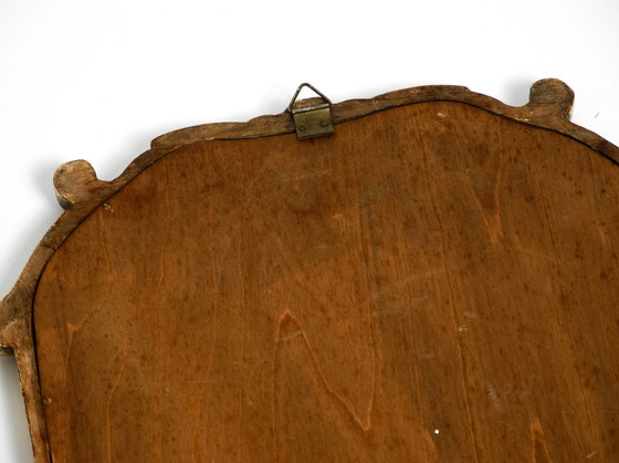 Image 1 of Wunderschöner vergoldeter Wandspiegel aus Holz aus der Moderne Mitte des Jahrhunderts